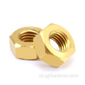 M10 Kacang Hexagon Brass Hex Nuts